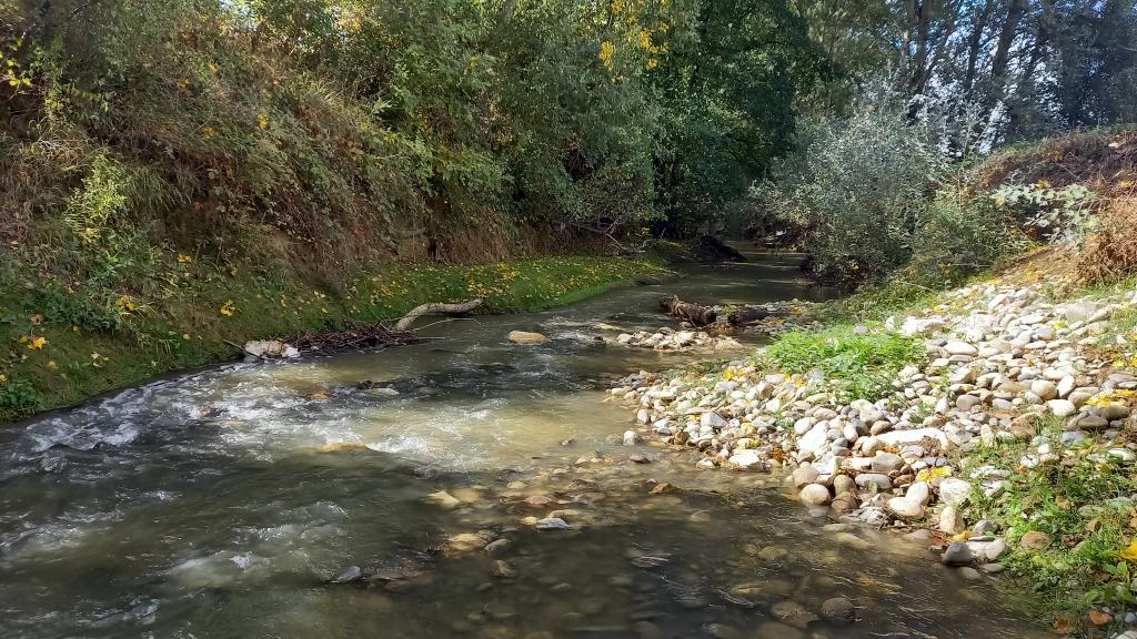 Photo du lit du Girou à Gargas après travaux