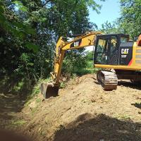 travaux de renaturation du lit et des berges de la Vendinelle à la Salvetat-Lauragais