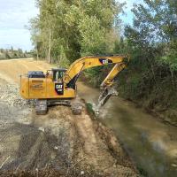 photo des travaux sur le Girou à Gragnague