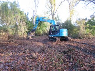 Photo de la friche pendant le travaux