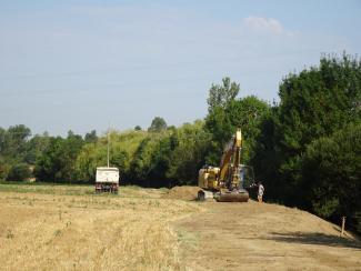 photo de la Seillonne pendant la phase travaux