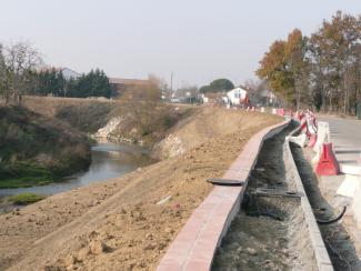 Photo des travaux de protection de L'Union