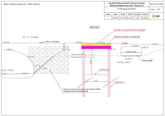 Croquis projet aménagement pont RD14