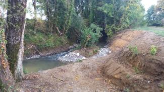 photo du Girou après les travaux à Gargas