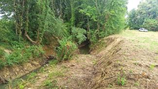 photo du Girou avant les travaux à Gargas