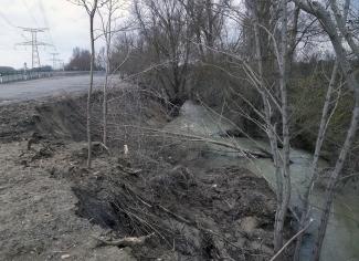 Photo du Girou avant travaux à Lapeyrouse-Fossat et Bazus en 2014 