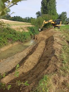 Retalutage des berges du Peyrencou