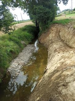 Berges et du lit du Peyrencou après travaux