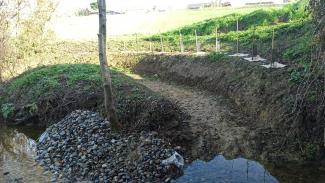 Photo du chantier de plantation sur le Dagour à Bourg Saint Bernard