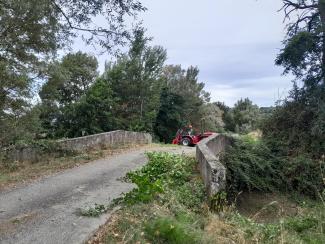 photo de l'entretien de la ripisylve à Montgaillard Lauragais